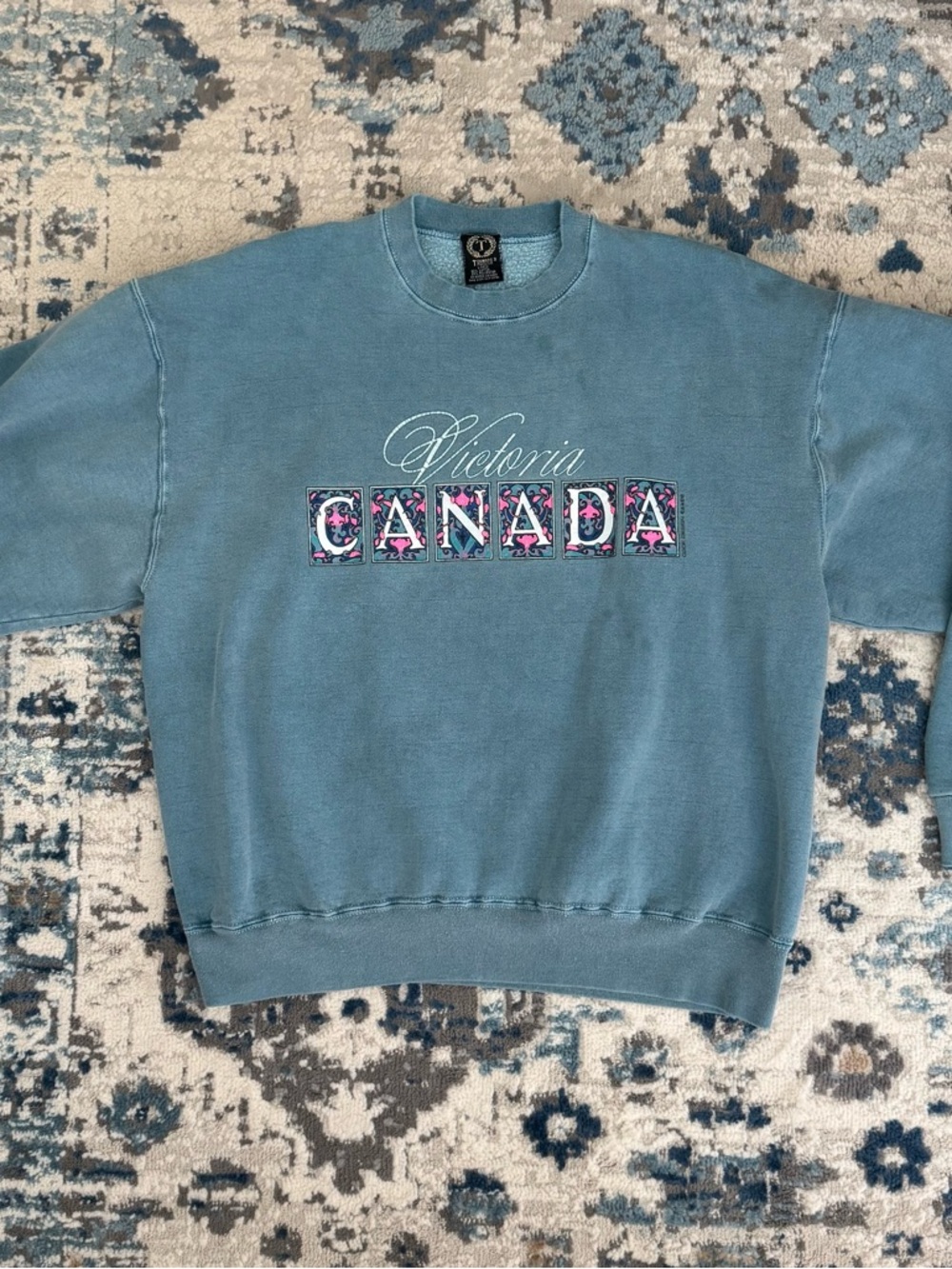 Victoria Canada Blue Crewneck Sweatshirt